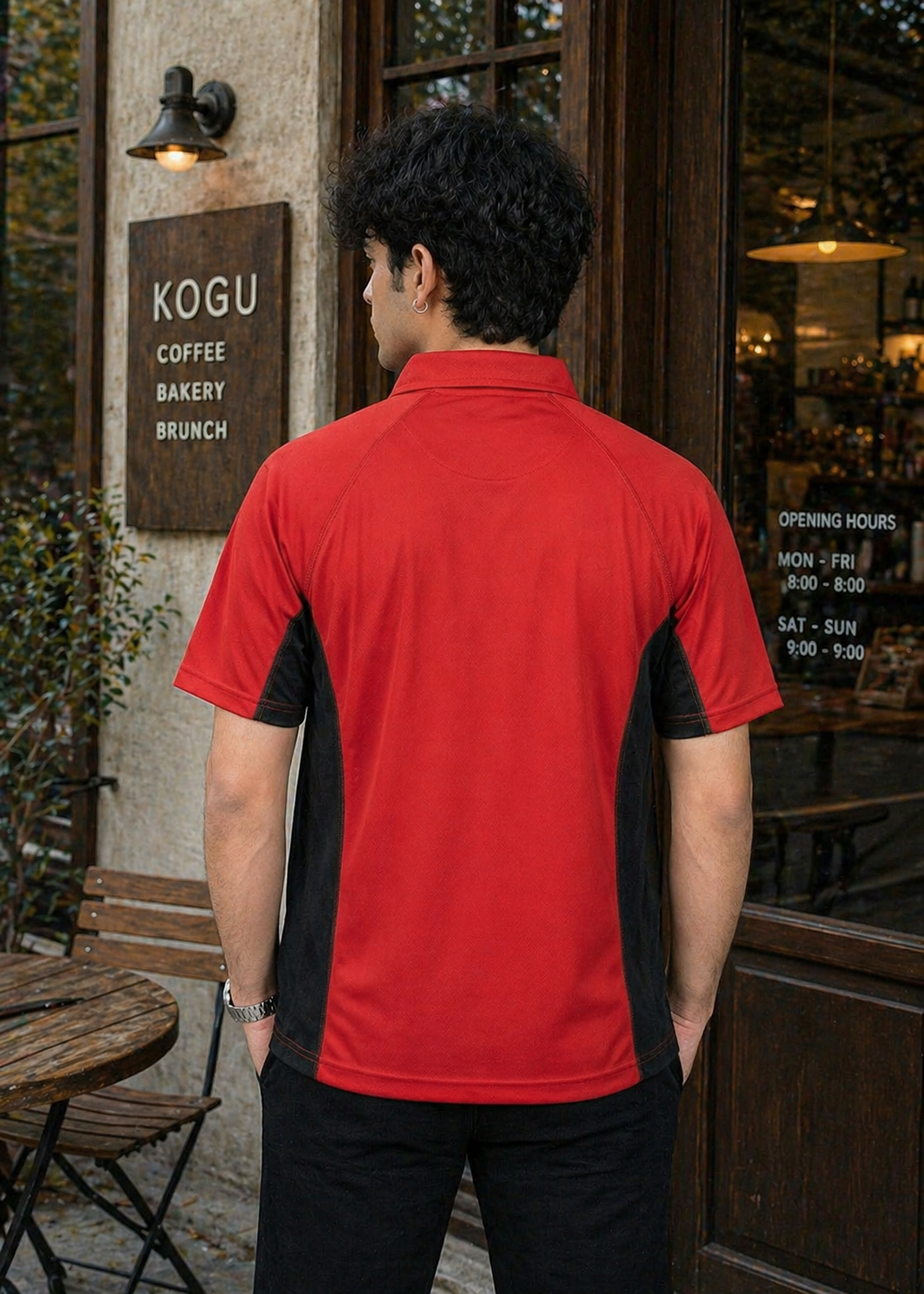 Falcon-Men FLN Polo Shirts Red/Black