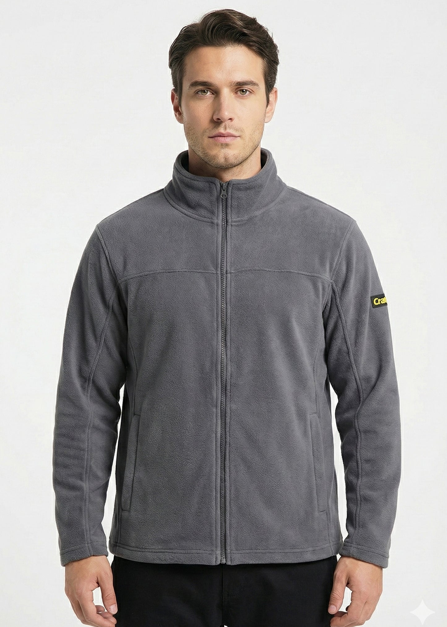 Arrow-Men Full Zip Polar Fleece Gray SP