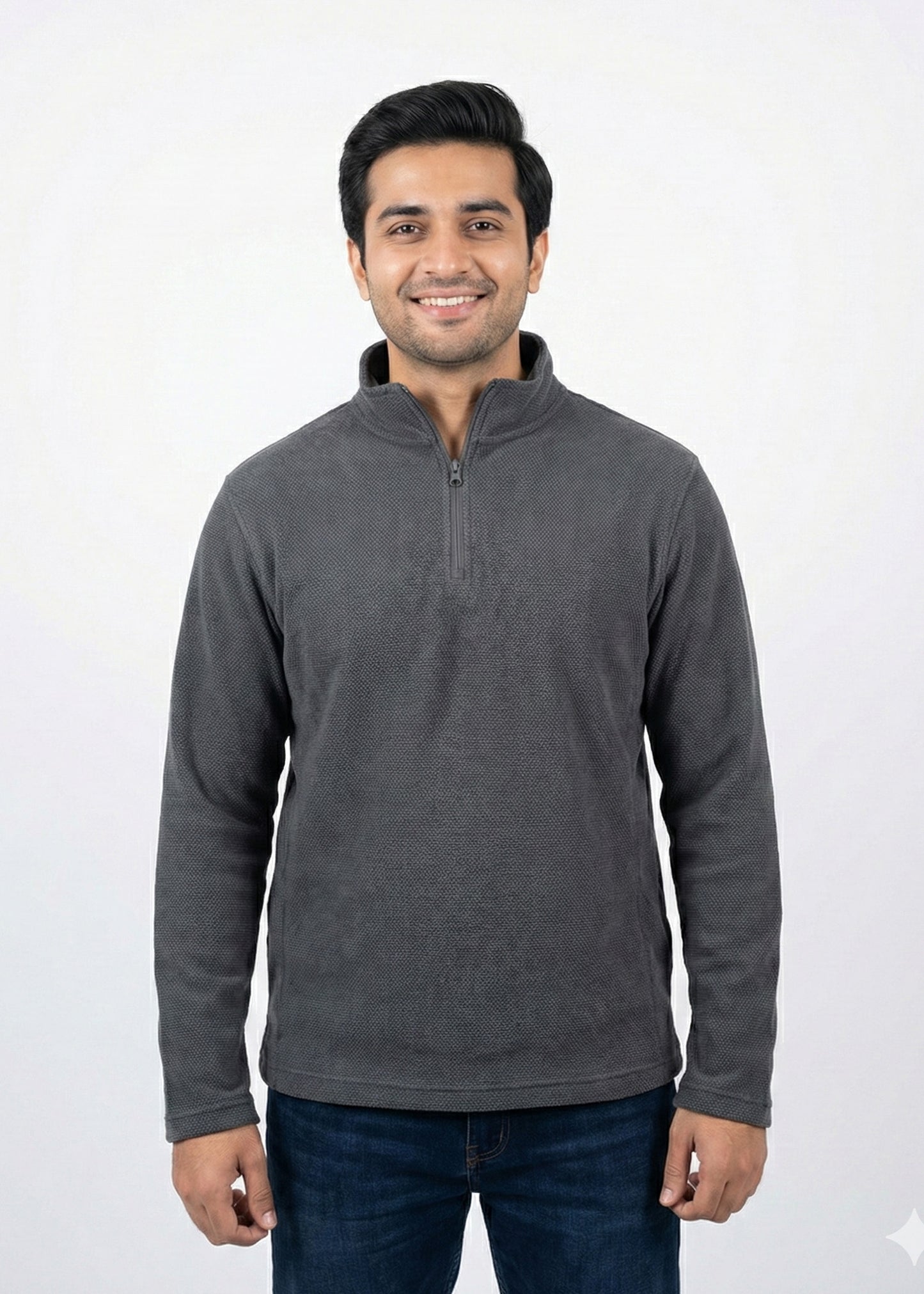 Arrow-Men Gray Quarter Zipper SP