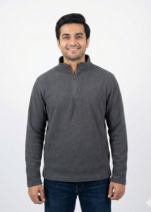 Arrow-Men Gray Quarter Zipper SP
