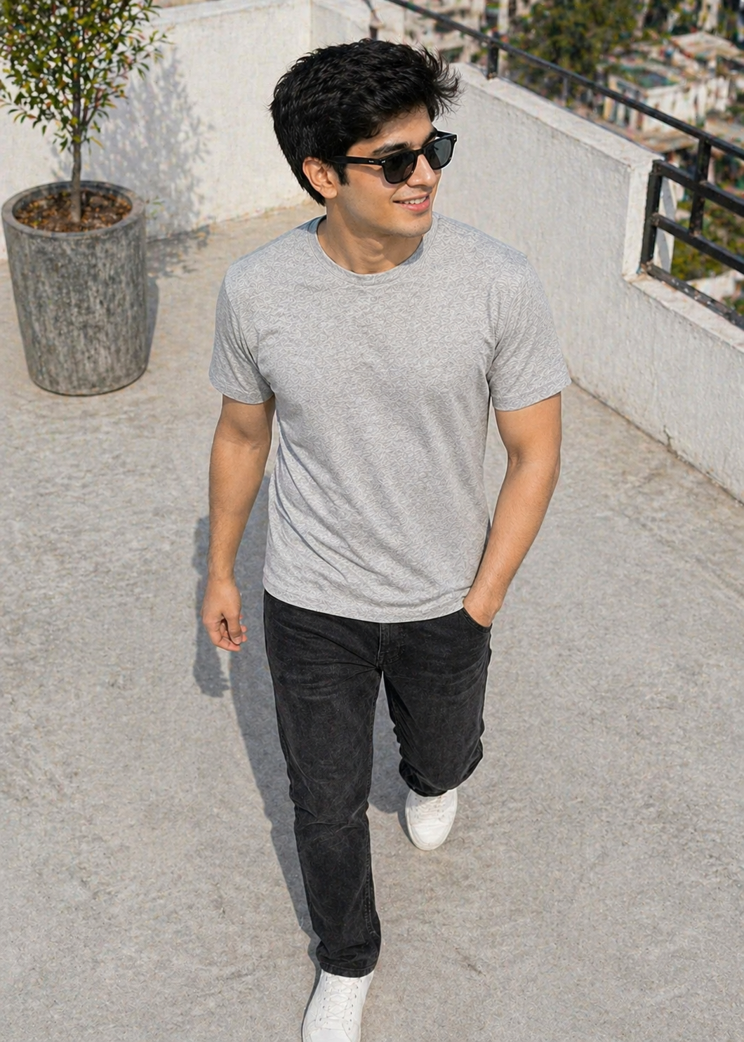 Pakistani Brands LO-Men Gray T- Shirt 16