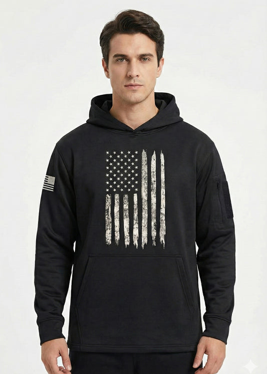 Arrow-Men Hoodie Black Printed SP