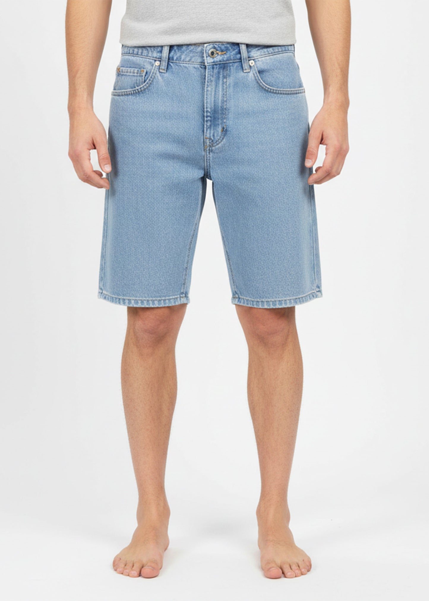 H&M-Men Jeans Shorts Blue US 02