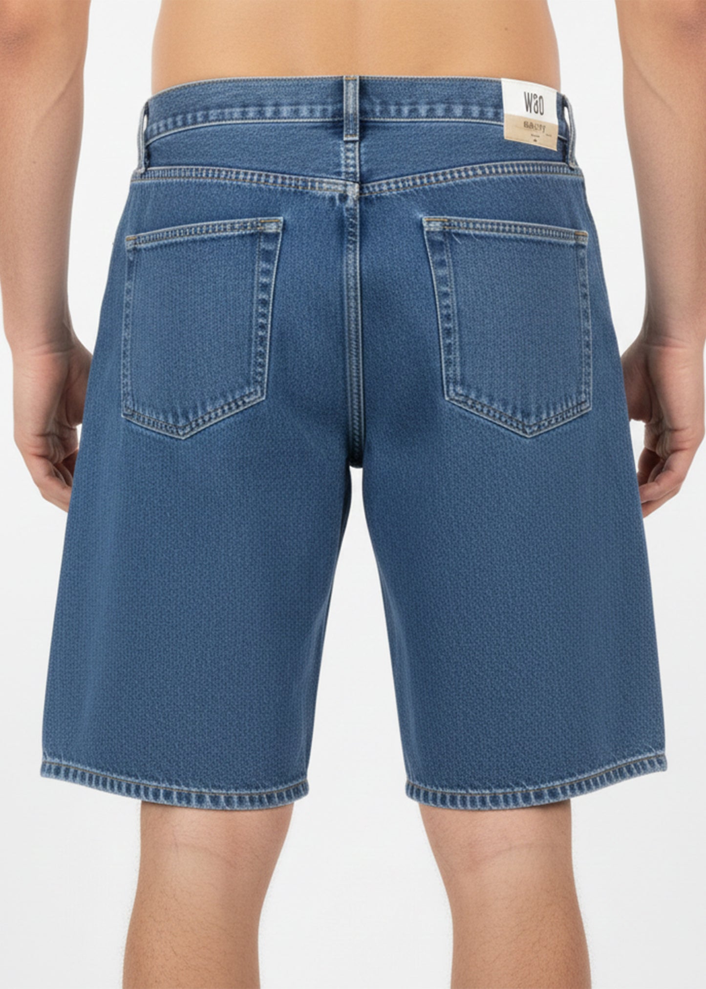 H&M-Men Jeans Shorts Blue US 04