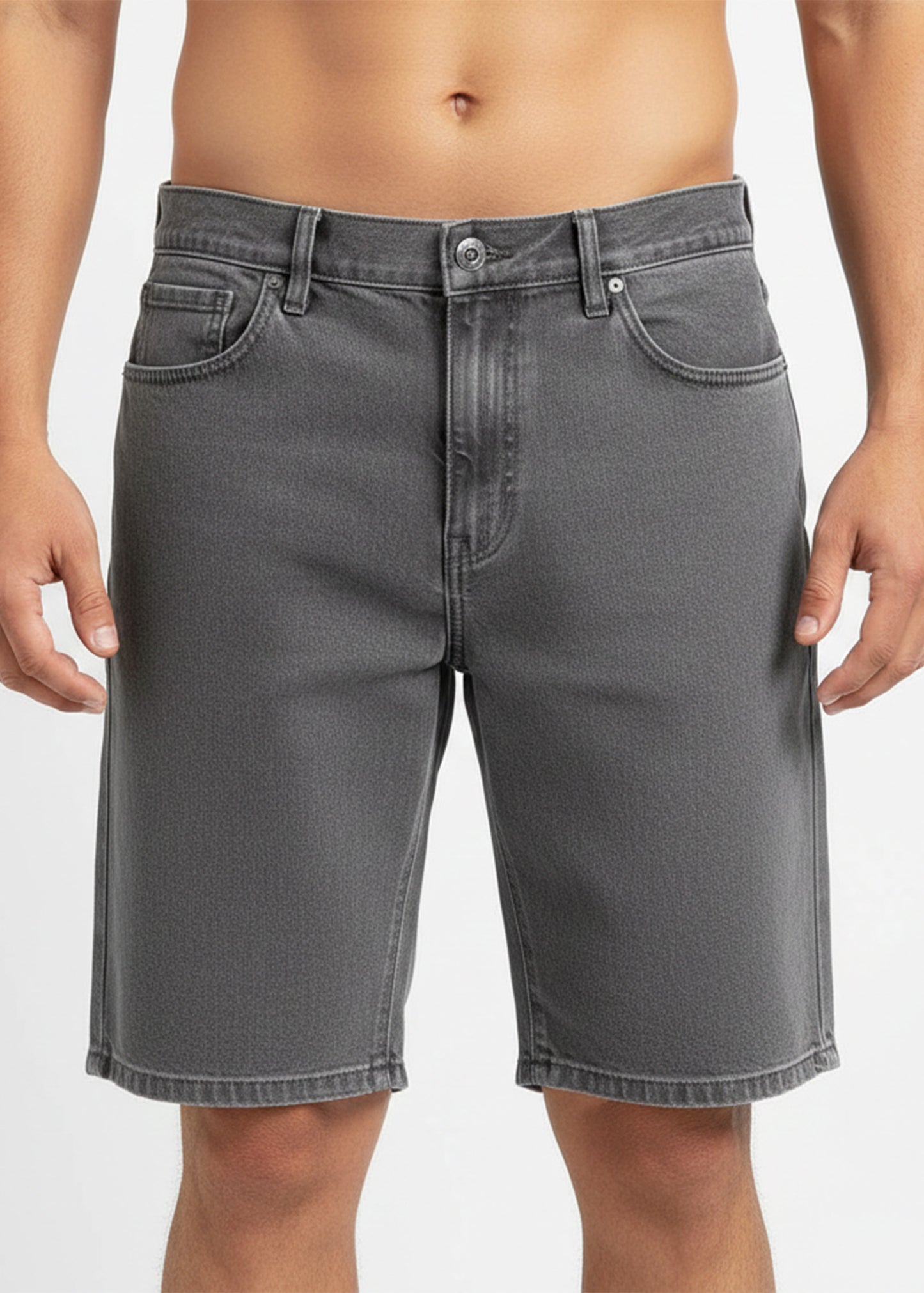 H&M-Men Jeans Shorts Gray US 05