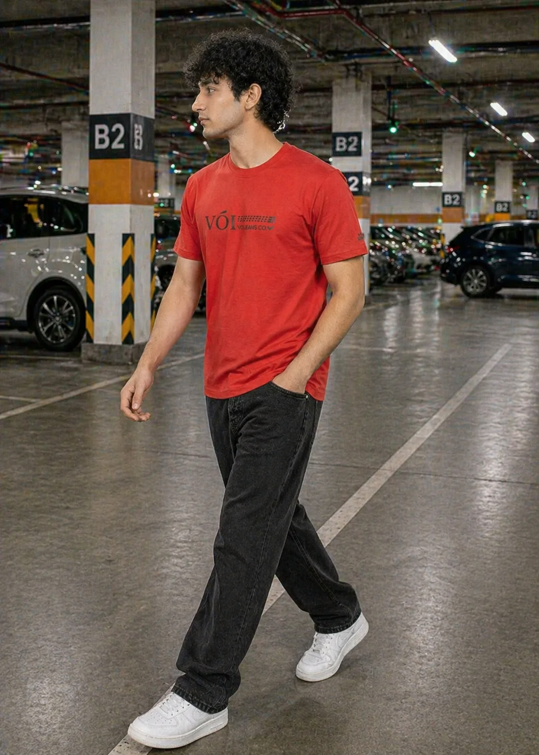 Voi Jeans Co.-Men T-Shirt Red 06