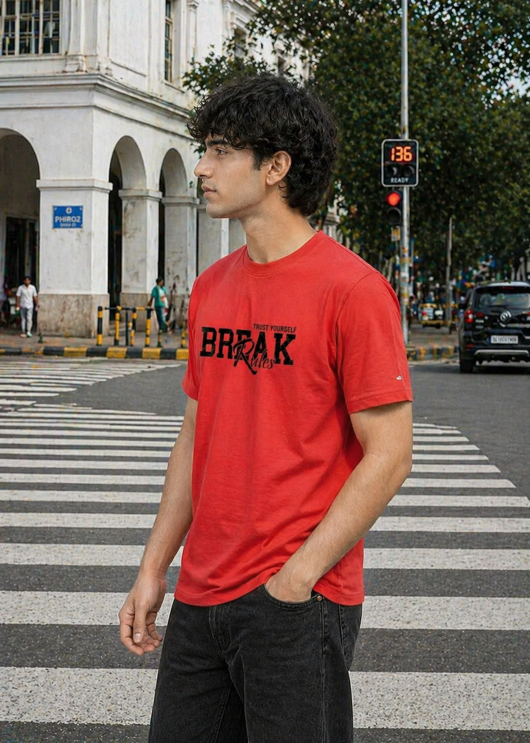 Brerak-Men T-Shirt Red 08