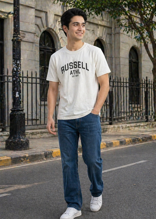 Russell-Men T-Shirt White 05
