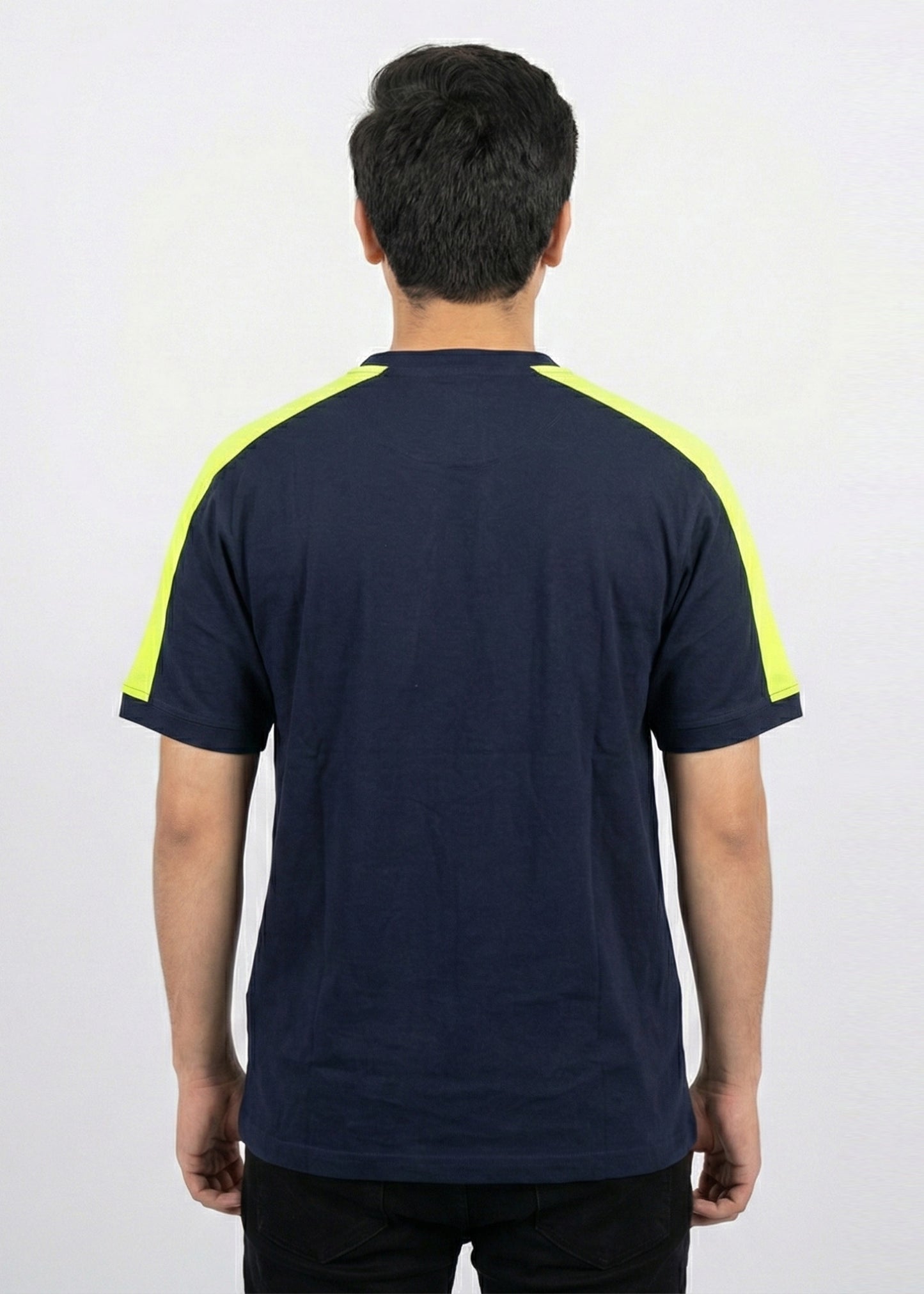 Projob-Men T-Shirts Navy/Yellow 01