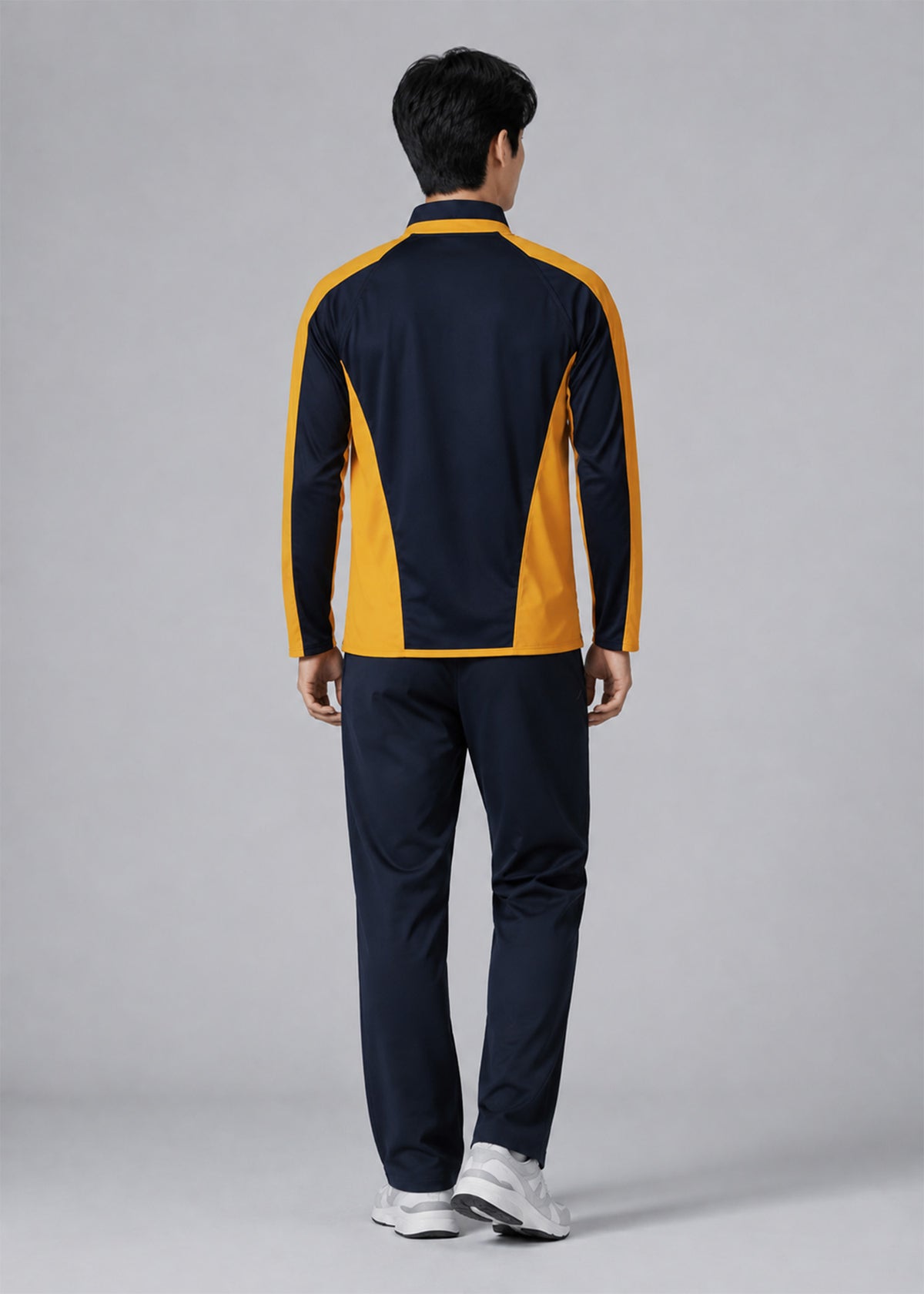 Falcon Men's Long Sleeve Rugby Top Navy & Orange 753