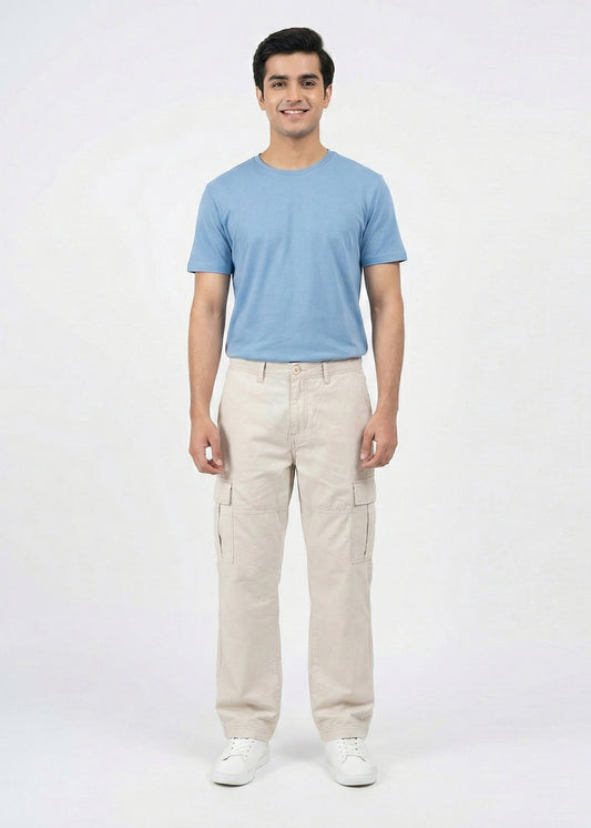 Jack & Jones-Loose Fit Cargos Pants O-White 09