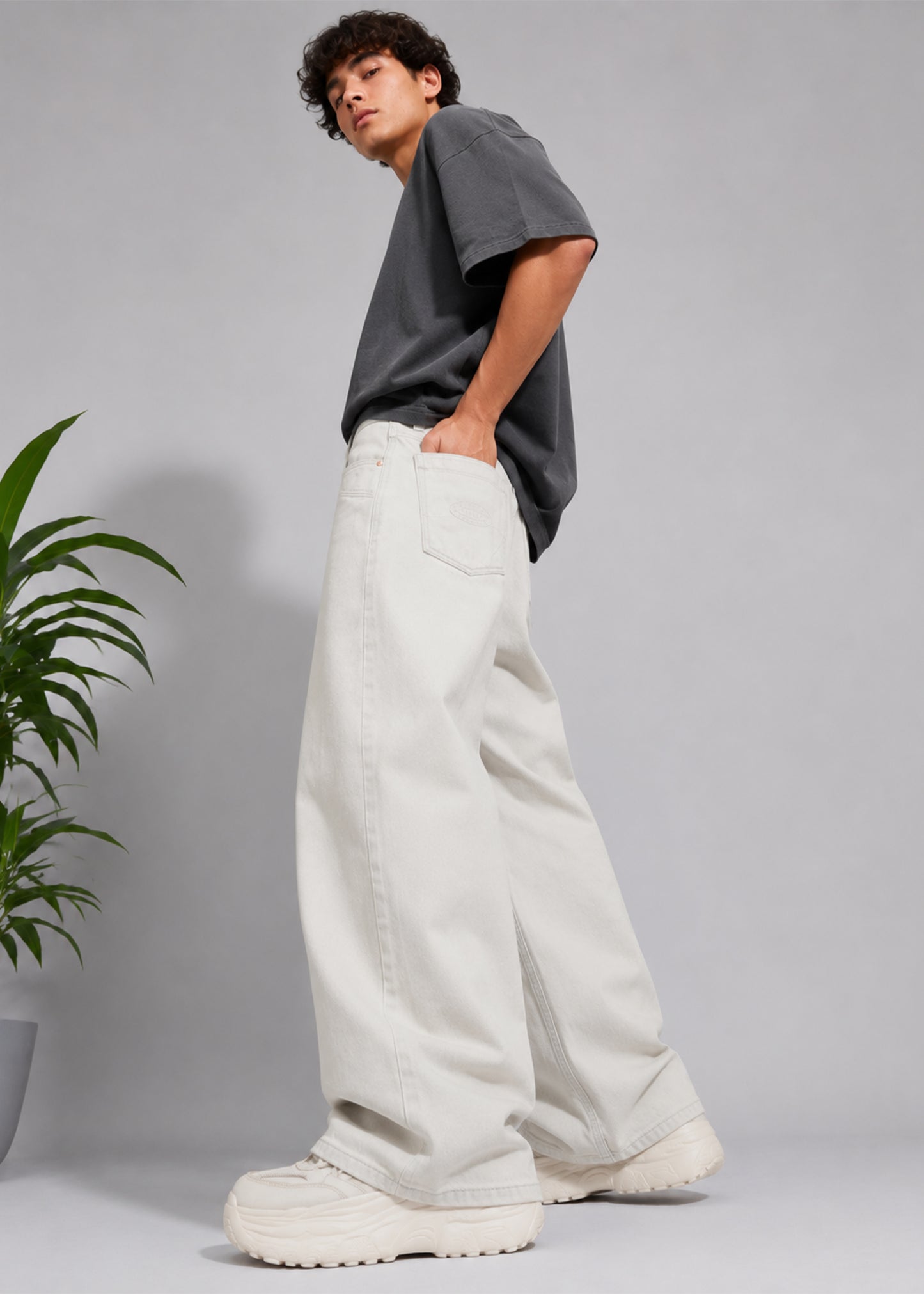 BDG-Men Loose Fit Jeans Off White US 530