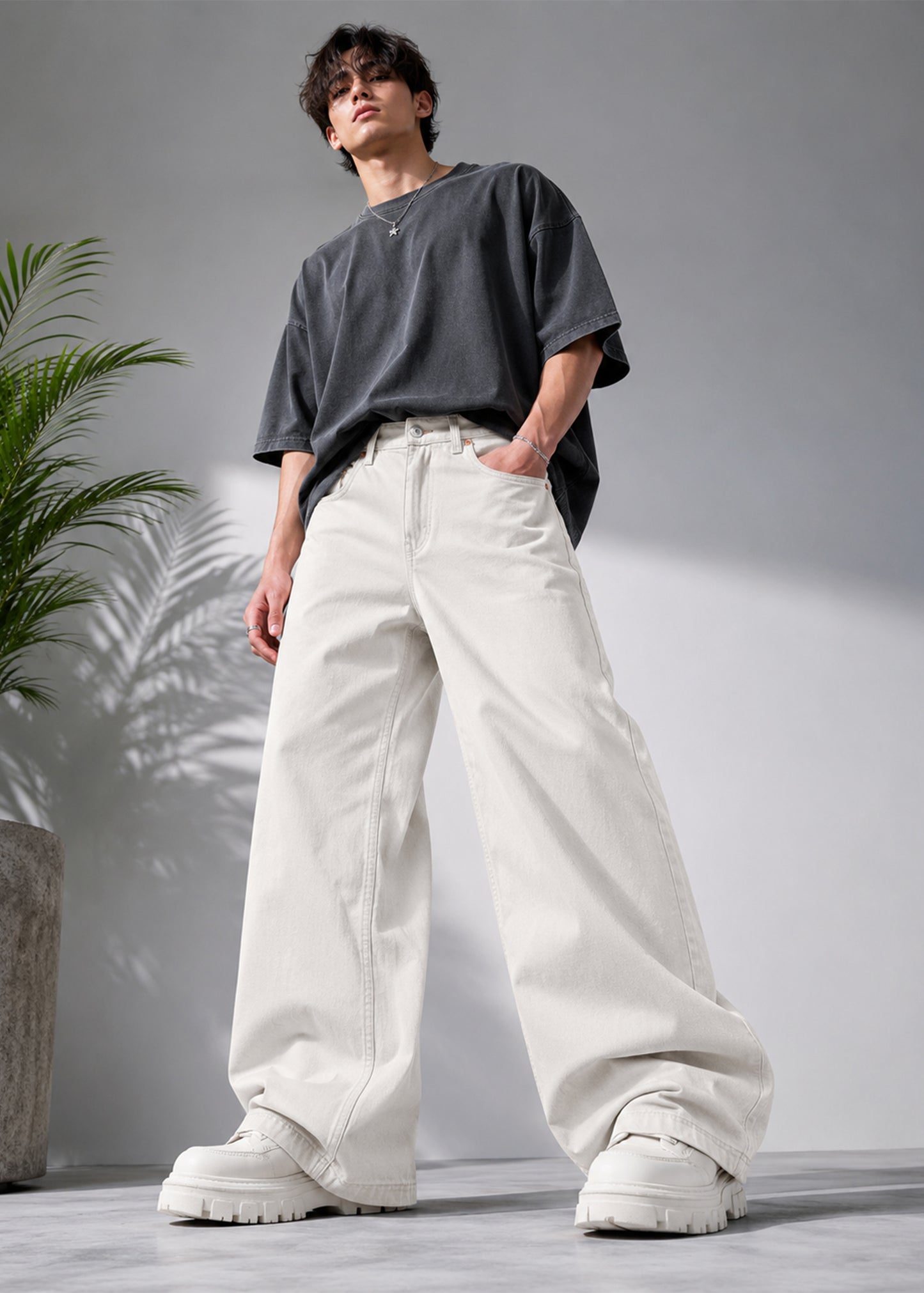 BDG-Men Loose Fit Jeans Off White US 530