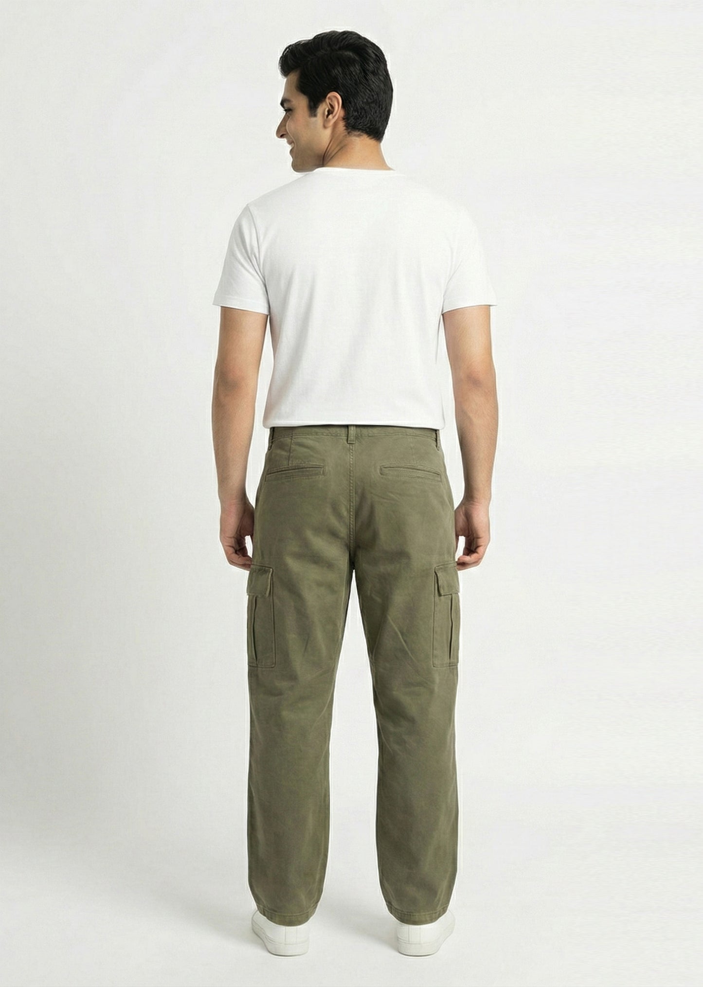 Jack & Jones-Straight Fit Cargos Pants Olive Green 11