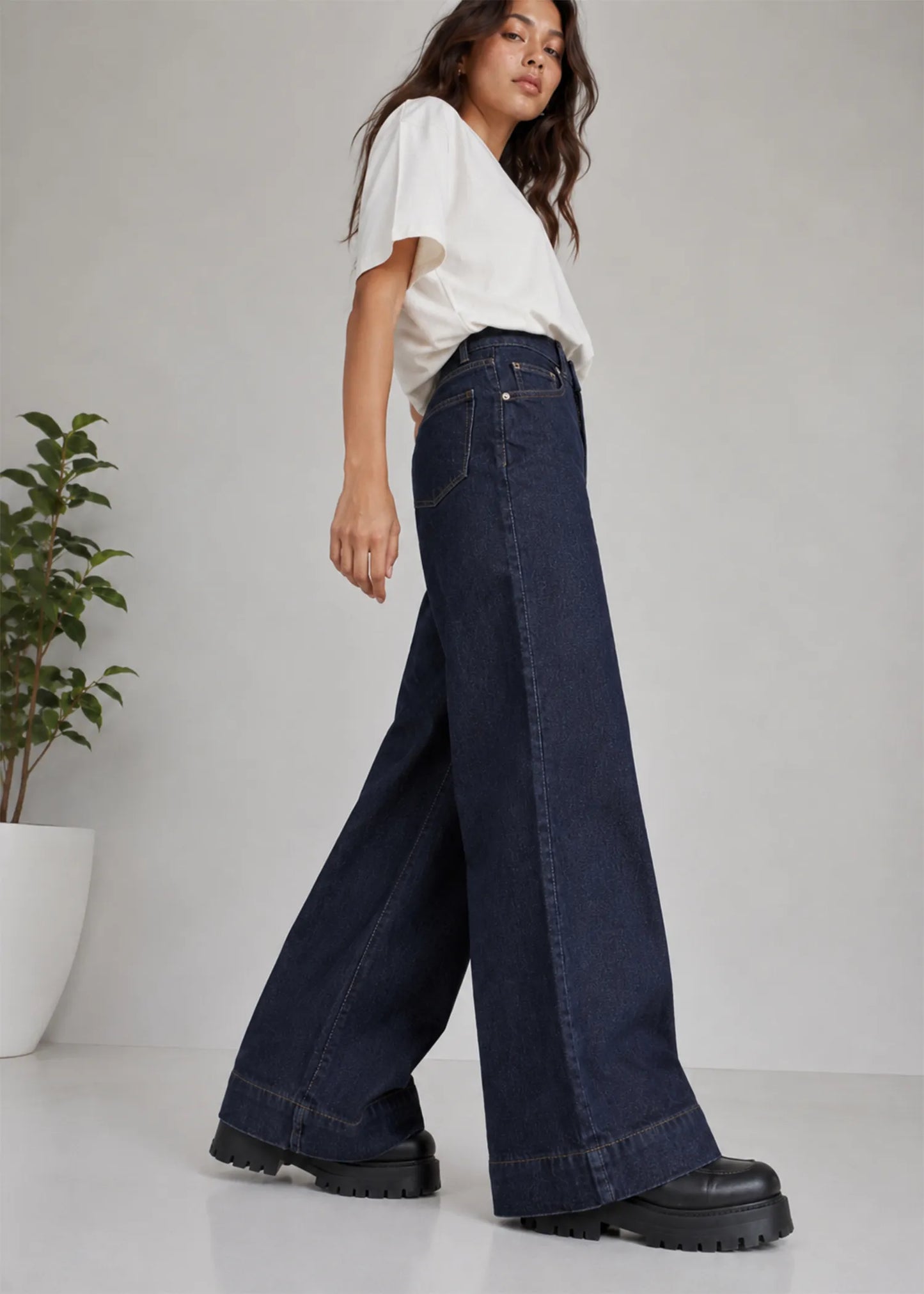 ONLY Women Wide Leg Jeans Blue 544