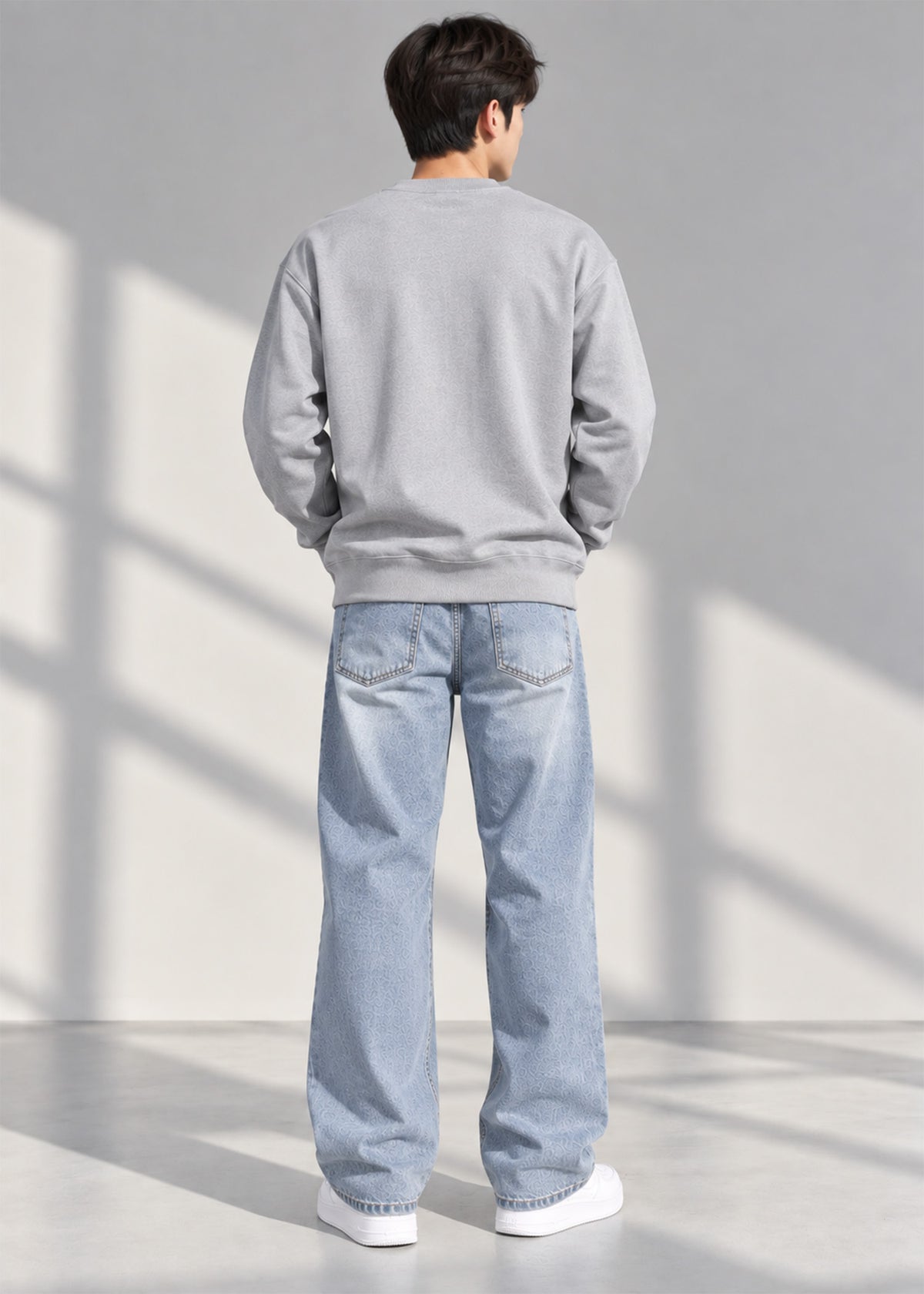 Arrow Men's Sweat Shirt Front Pocket Grey 775