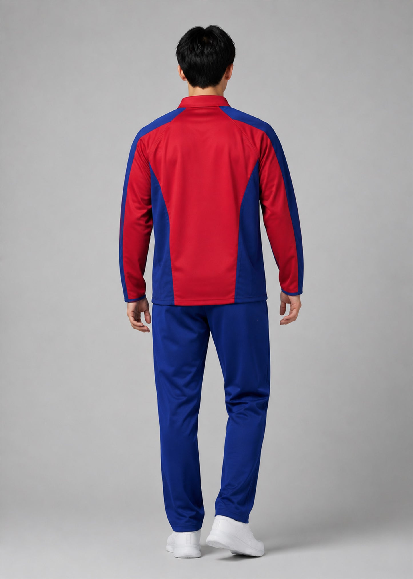 Falcon Men's Long Sleeve Rugby Top Red & Royal 752