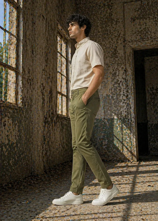 Jack & Jones-Slim Fit Chino Pants Olive 24