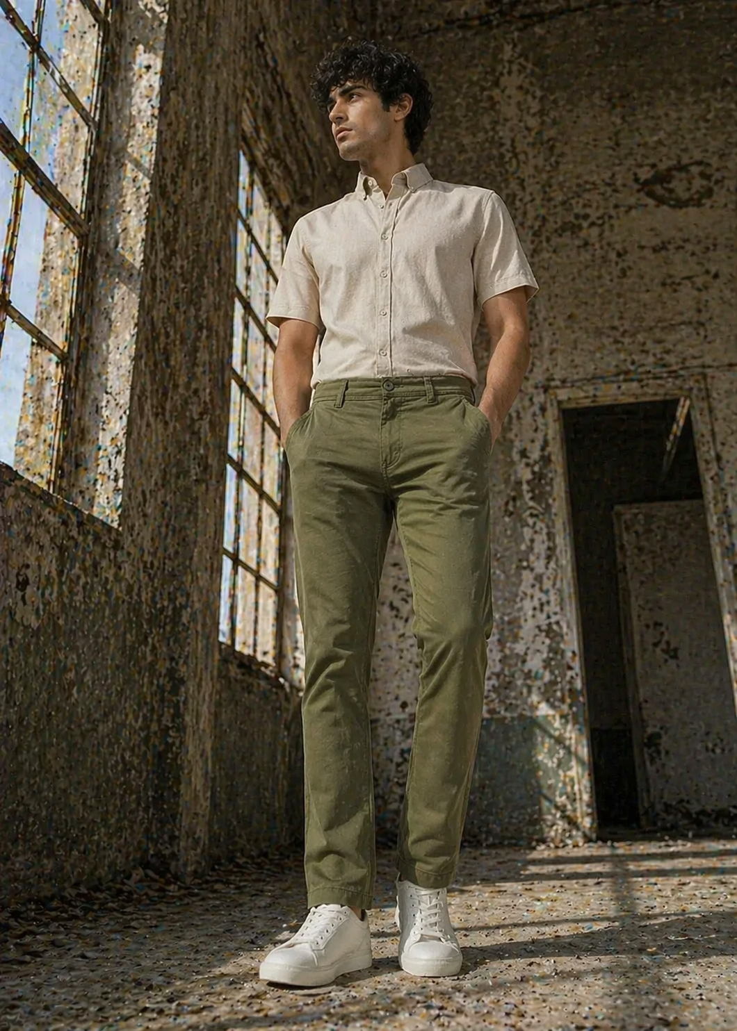 Jack & Jones-Slim Fit Chino Pants Olive 24