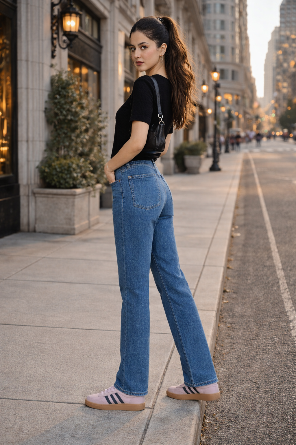 Denim & Co.-Straight Fit Woman Jeans -US 817