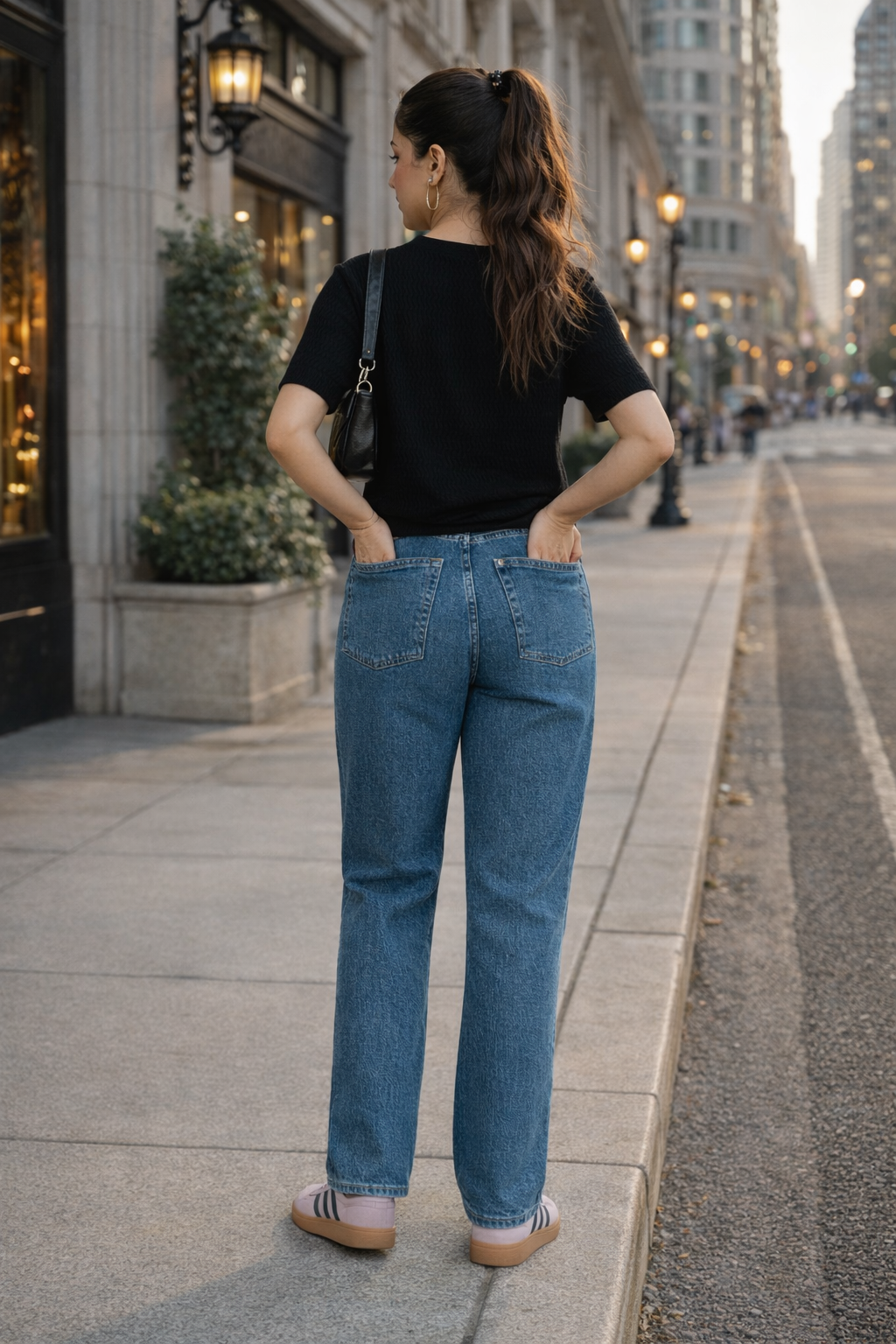 Denim & Co.-Straight Fit Woman Jeans -US 817