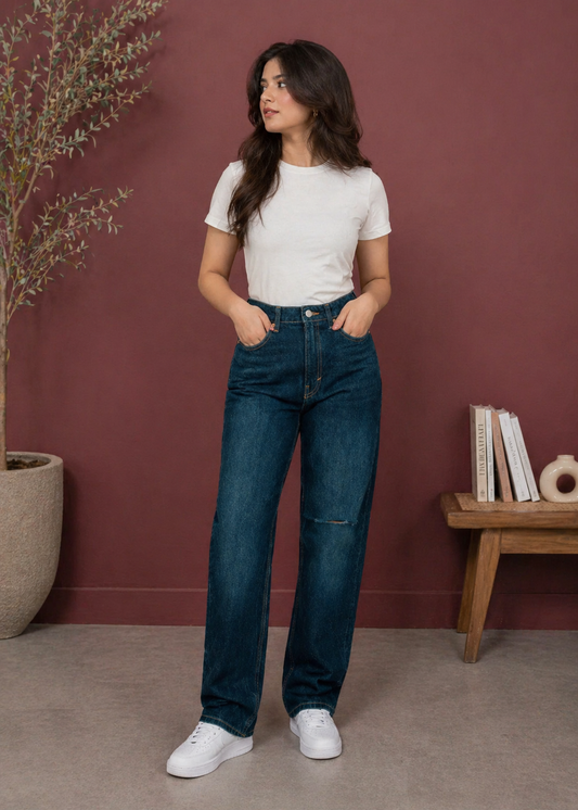 H&M-Straight fit Woman Jeans US 820