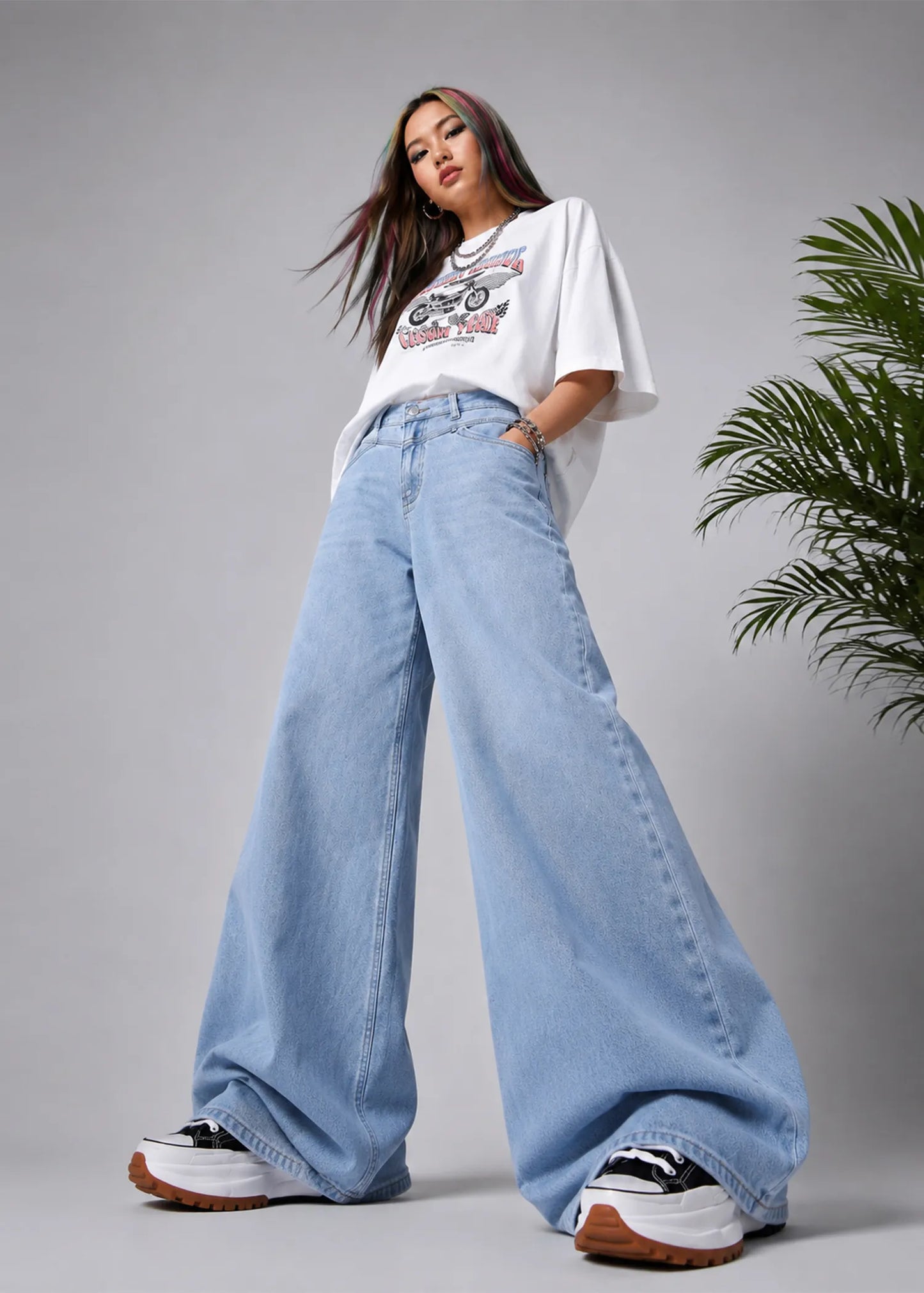 Street One Women Wide Leg Jeans Blue 545