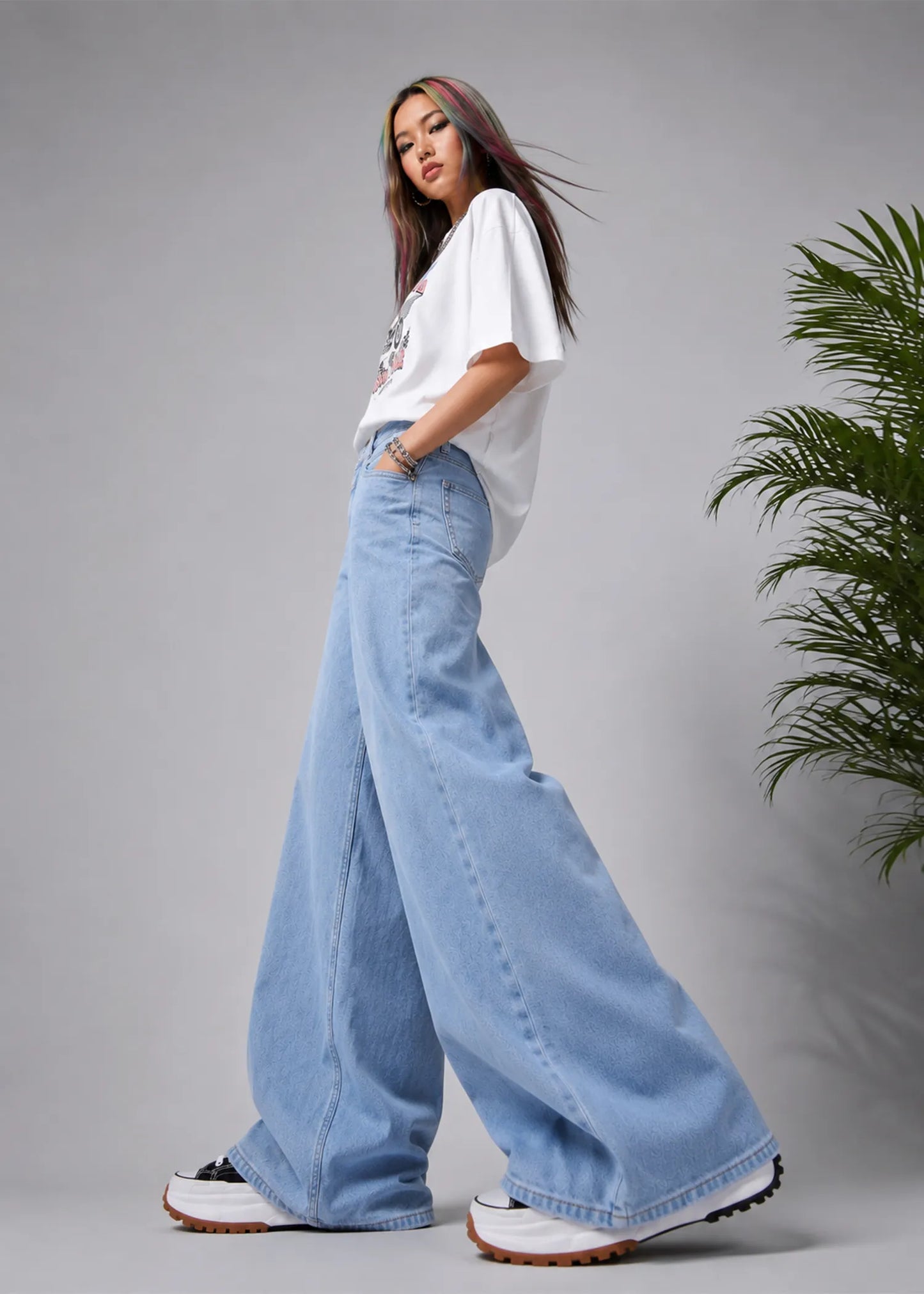 Street One Women Wide Leg Jeans Blue 545
