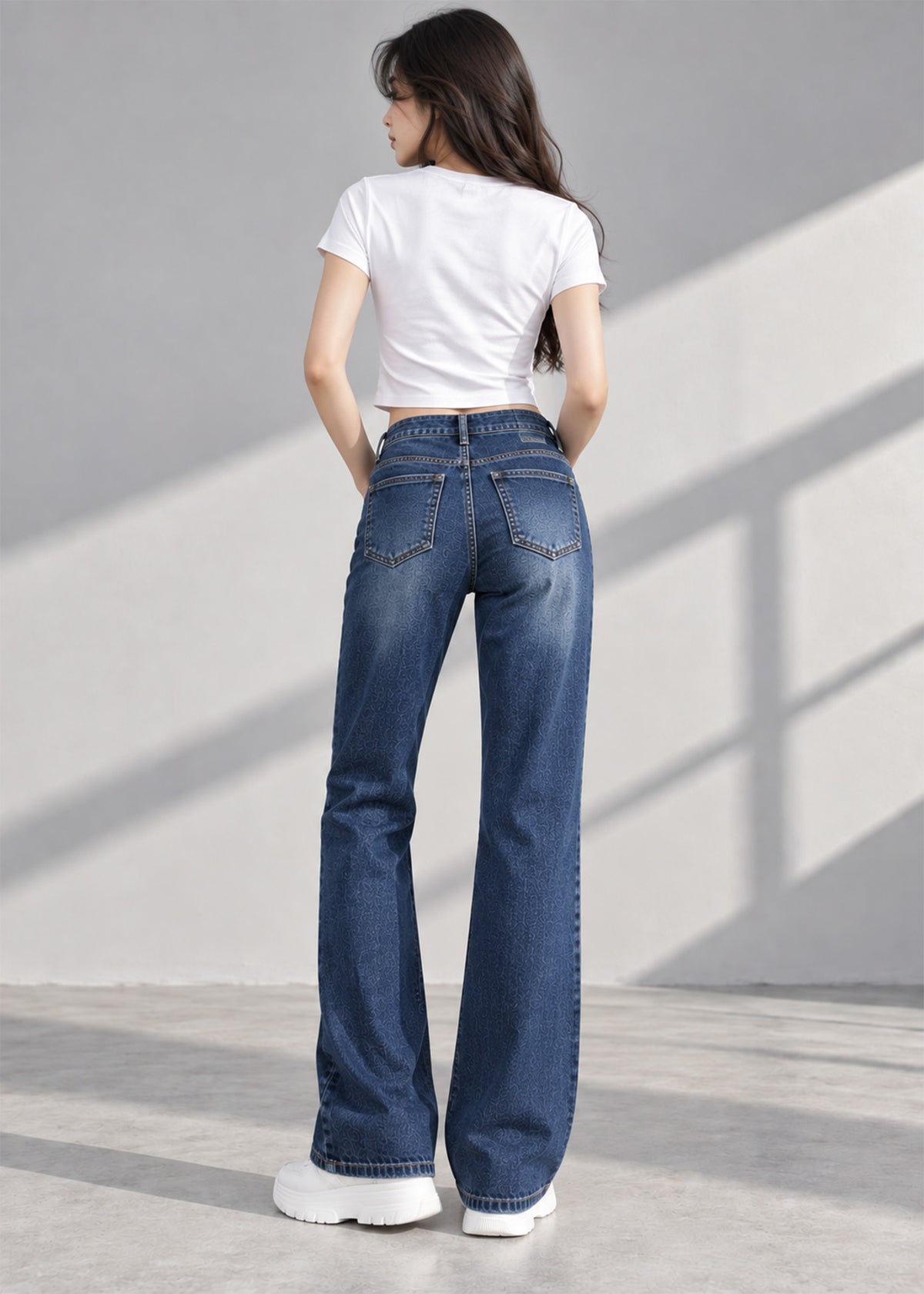 Week Day Women BootCut Jeans Vintage Wash Blue US 796