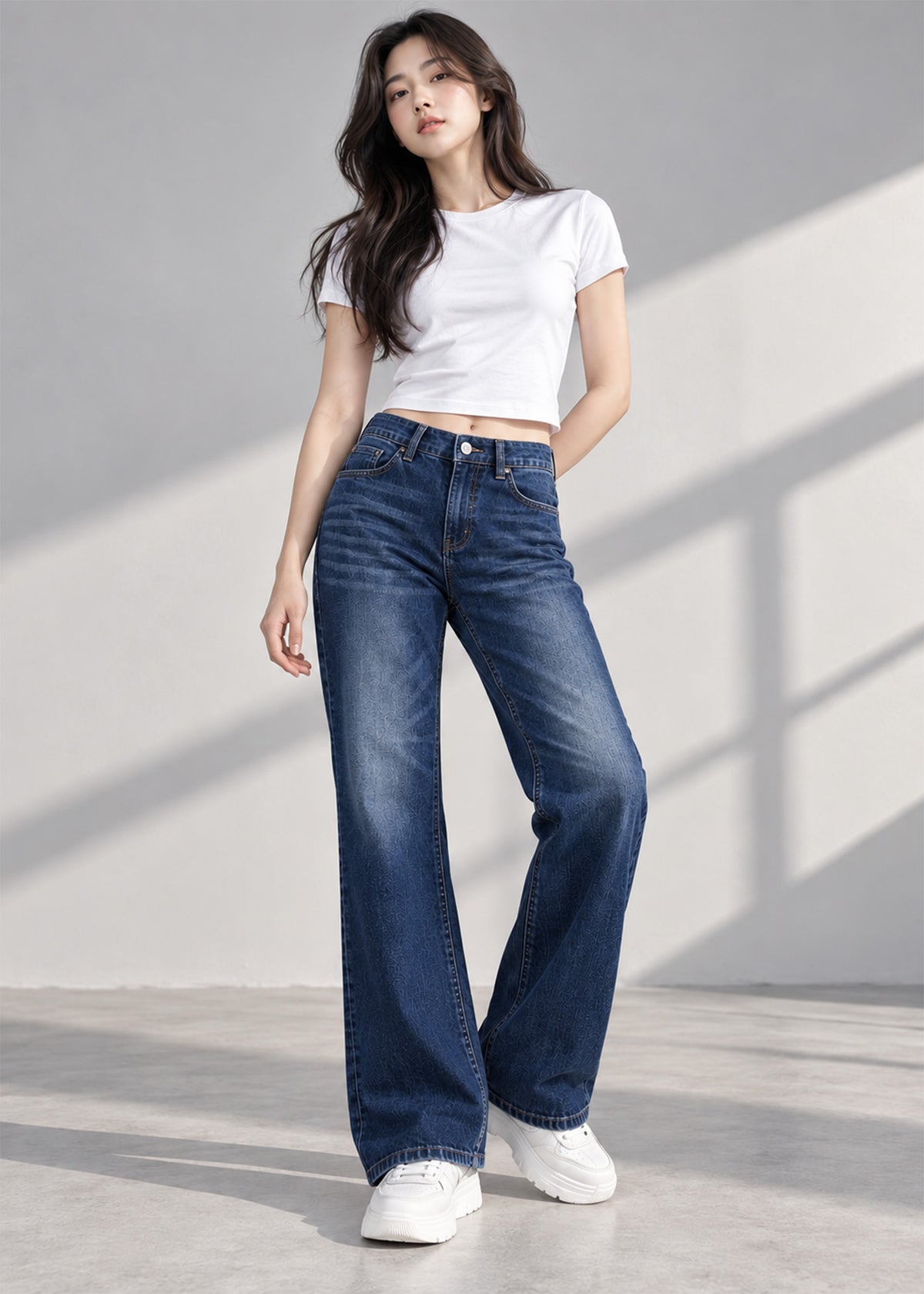 Week Day Women BootCut Jeans Vintage Wash Blue US 796