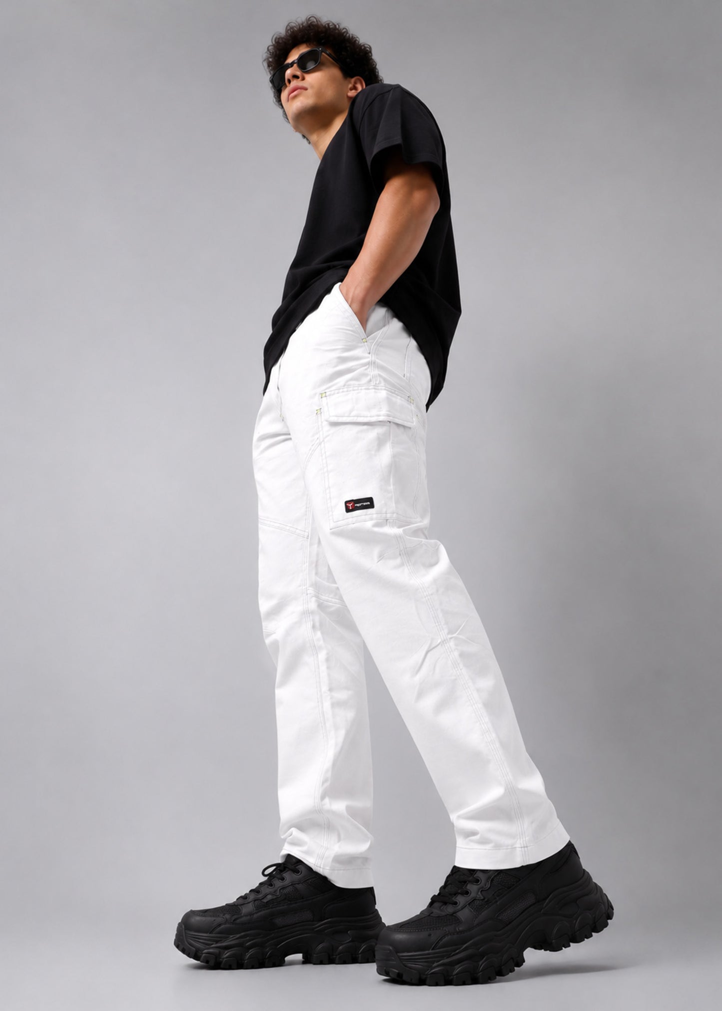 Payper Men's Cargo Pants White 561