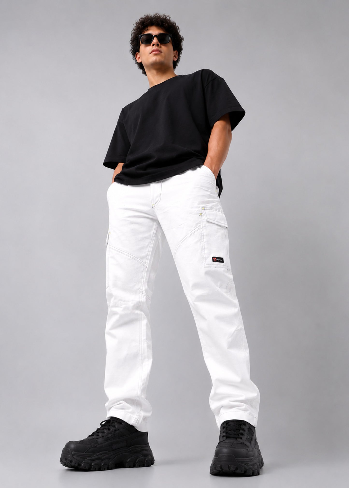 Payper Men's Cargo Pants White 561