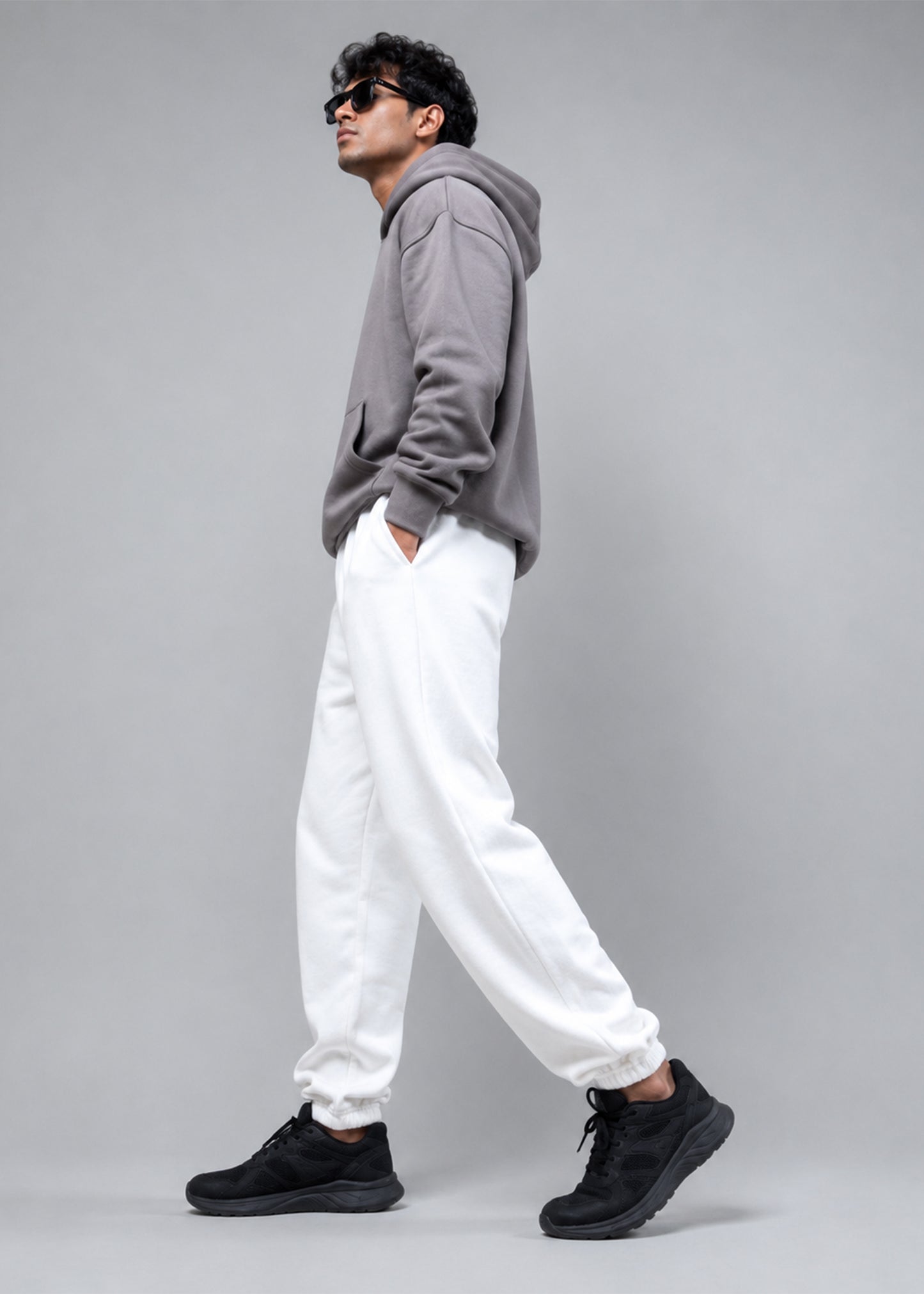 Arrow Men Fleece Trouser  White 717