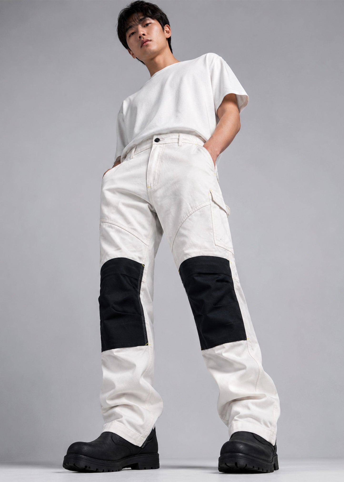 Payper Men's Cargo Pants White/Black 557