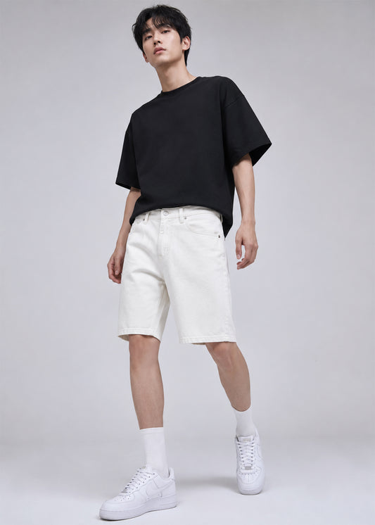 River Island Men Shorts White  US 605