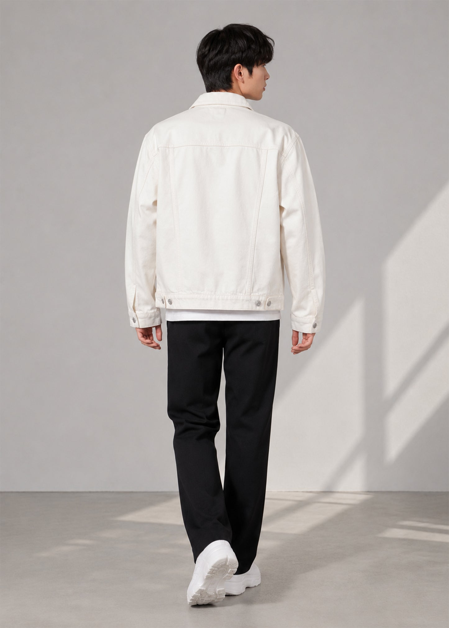 TU Men Denim Jacket Off White US 636
