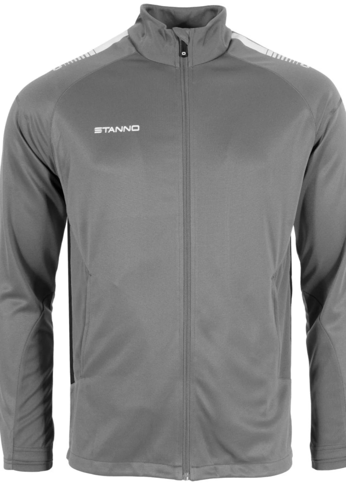 Stanno-Kids Jacket Full Zip Grey White