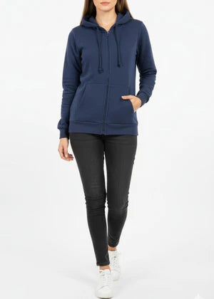 Janina-Fleece Hood Jnina Navy Blue