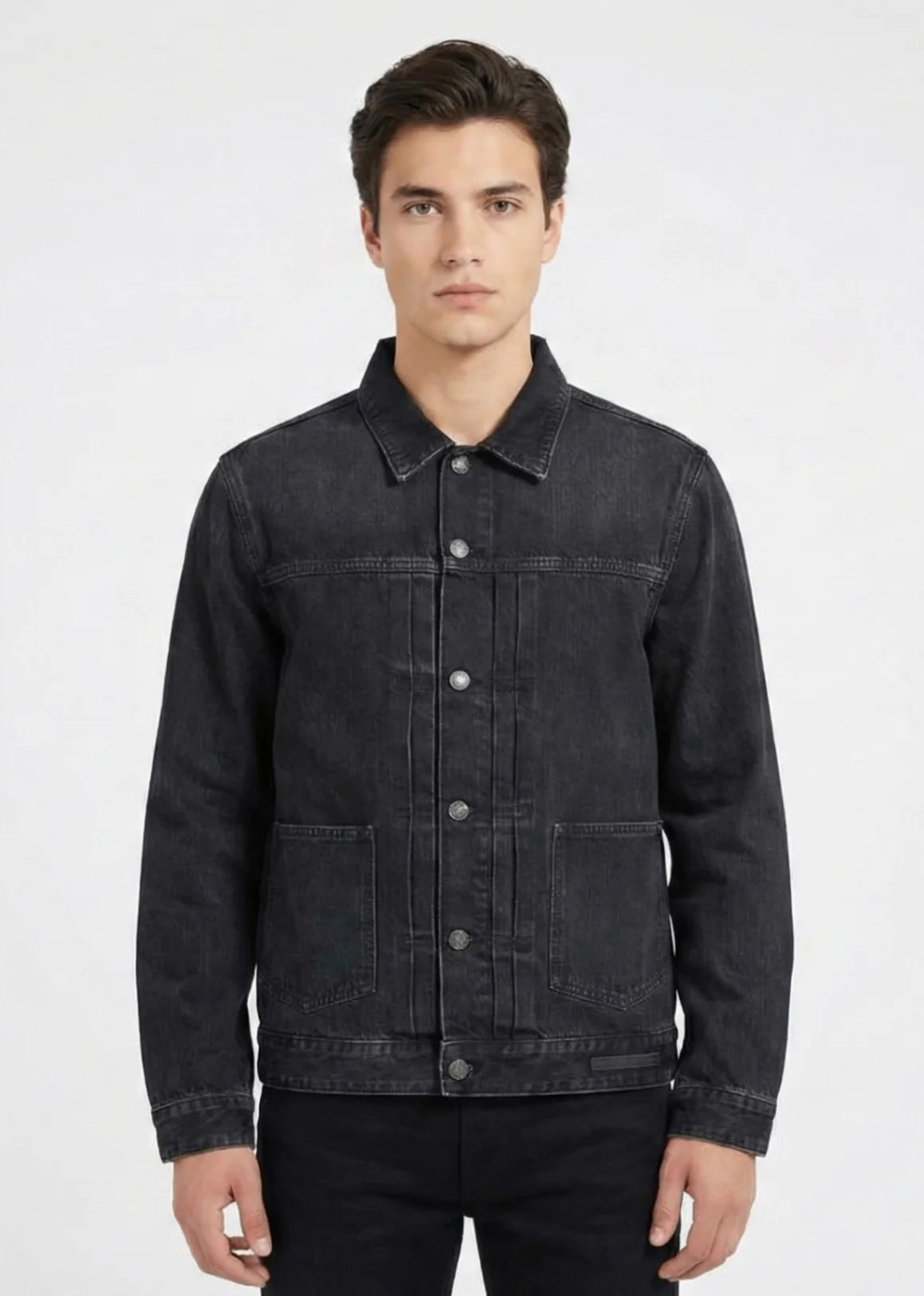 Guess-Men Denim Jacket Black-01