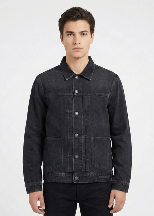 Guess-Men Denim Jacket Black-01