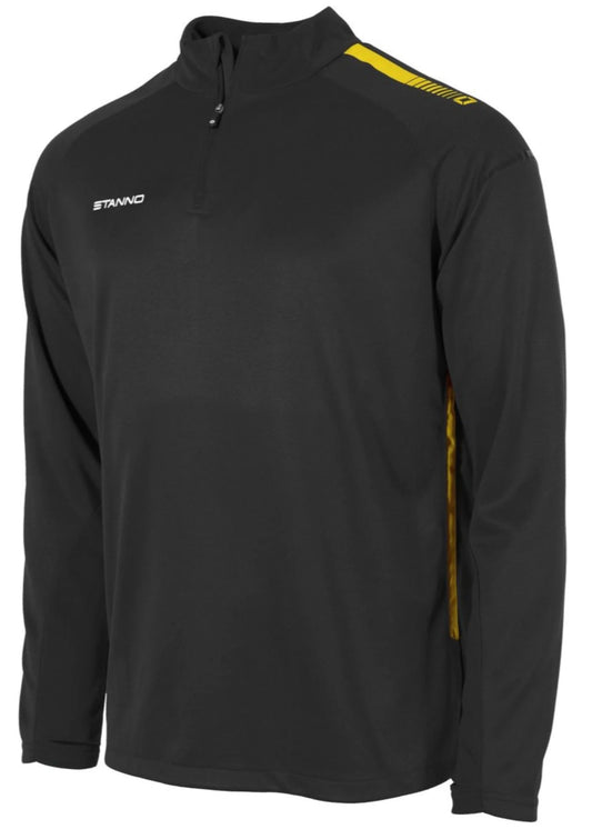 Stanno-Kids Quarter Zip Black Yellow