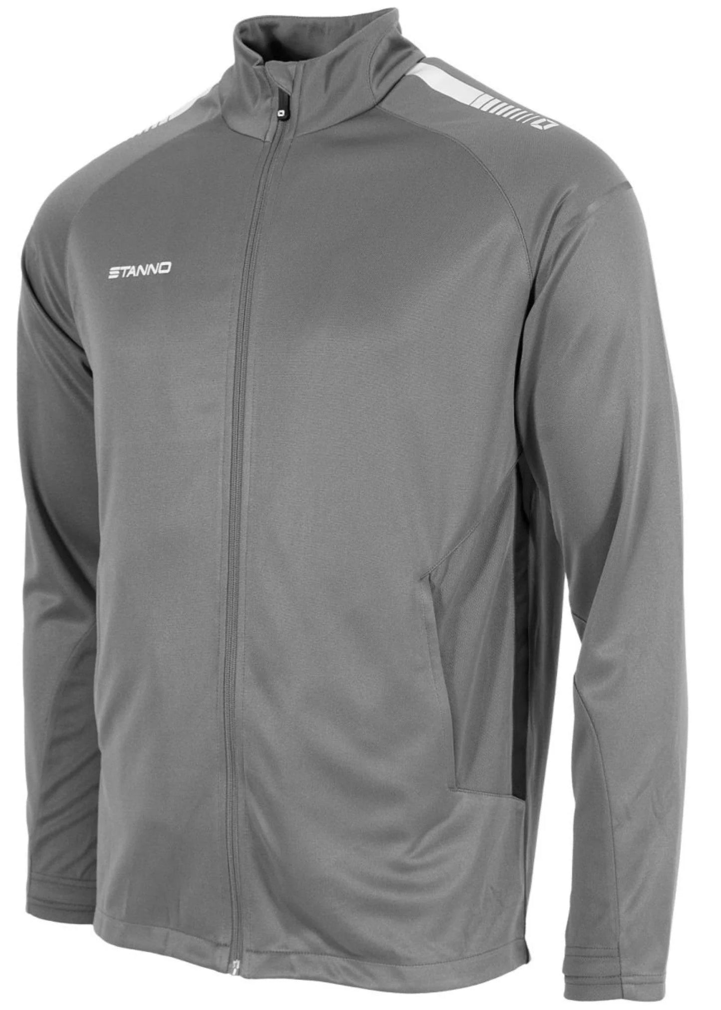 Stanno-Kids Jacket Full Zip Grey White