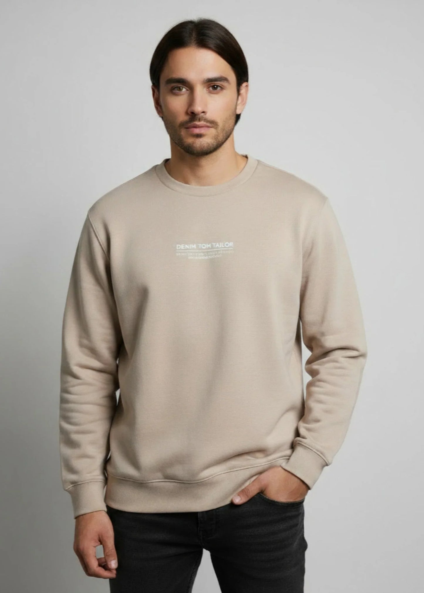 Tom Tailor-Sweat Shirt Drop Shoulder TT-Baige