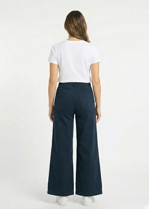 Meave-Tall Women Wide Leg Twill Pant- DIA 133