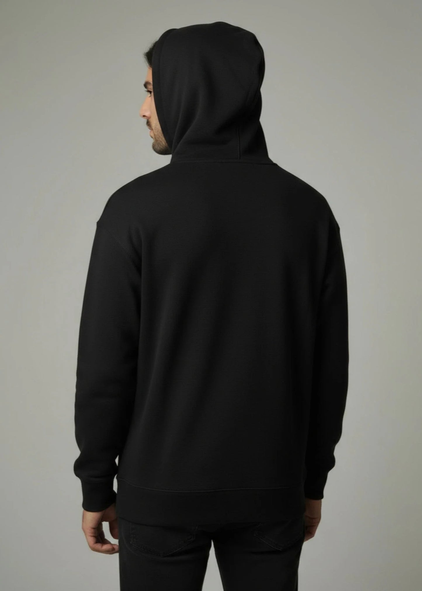 Tom Tailor-Fleece Hood Drop Shoulder TT- Black
