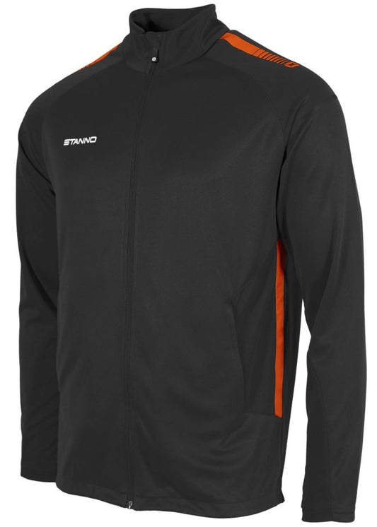 Stanno-Kids Jacket Full Zip Black Orange