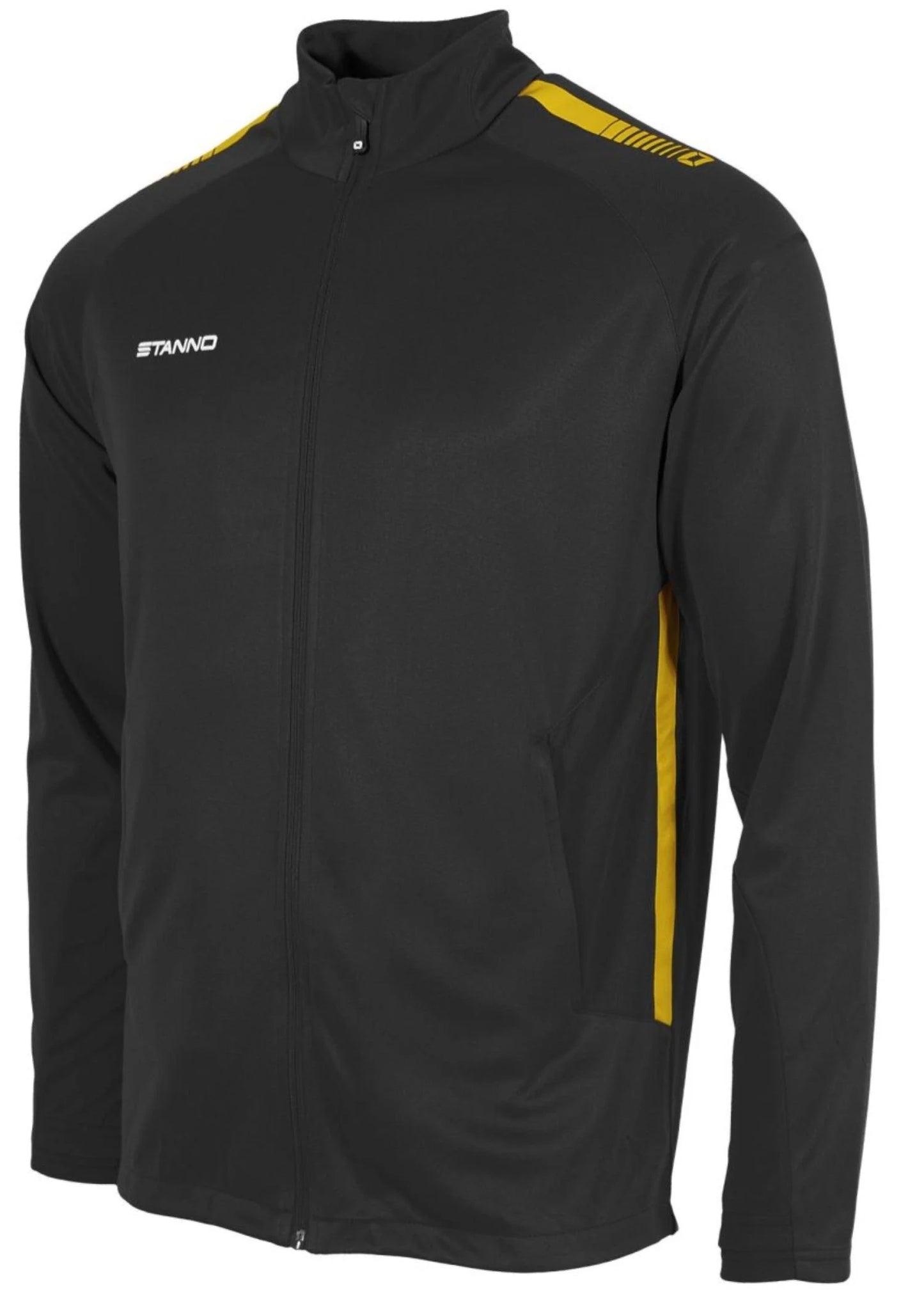 Stanno-Kids Full Zip Jacket Black Yellow