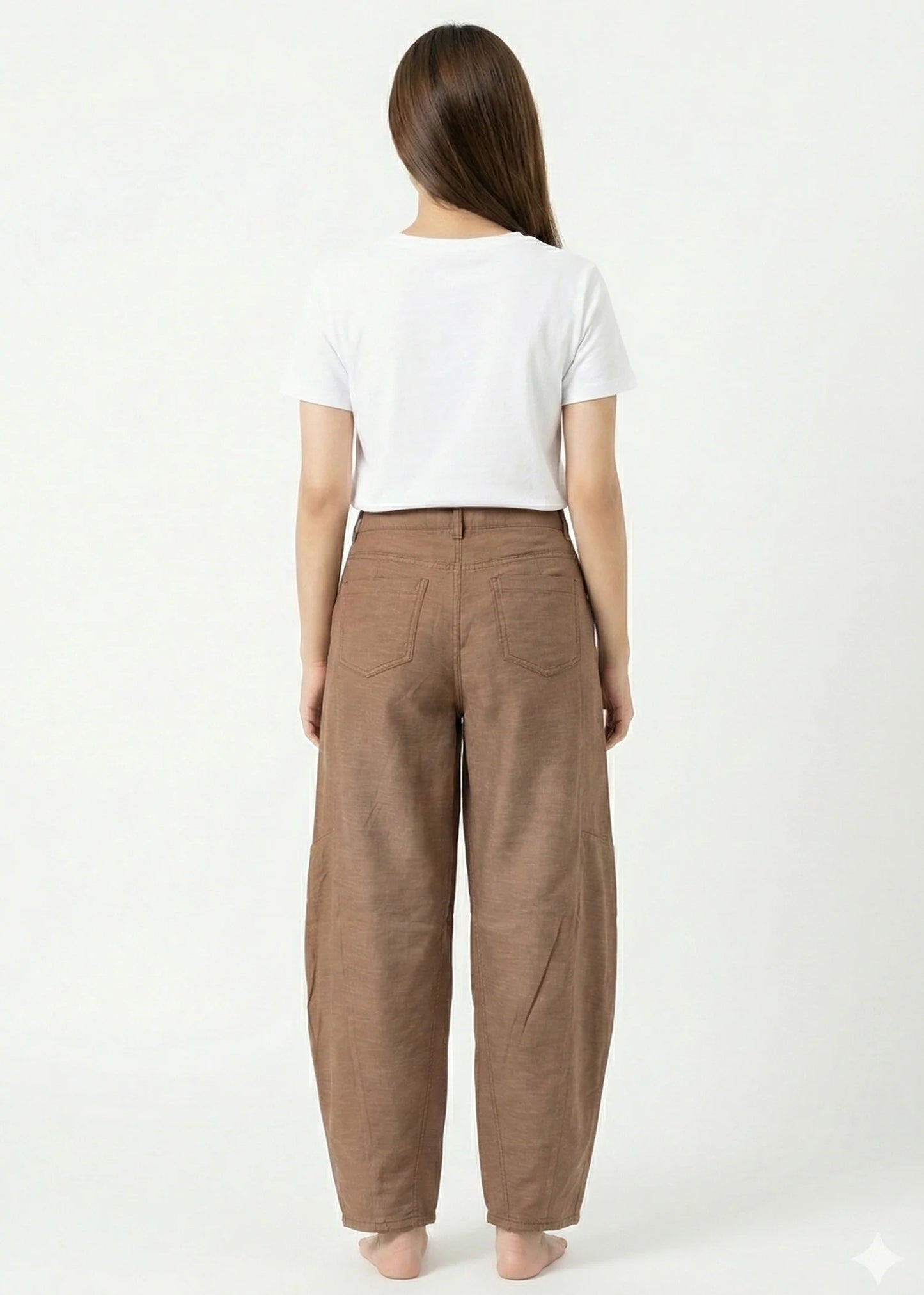 Pilcro-Tall Women Barrel Fit Cotton Pant - 245