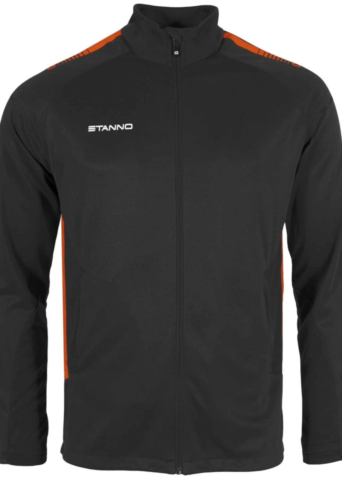 Stanno-Kids Jacket Full Zip Black Orange