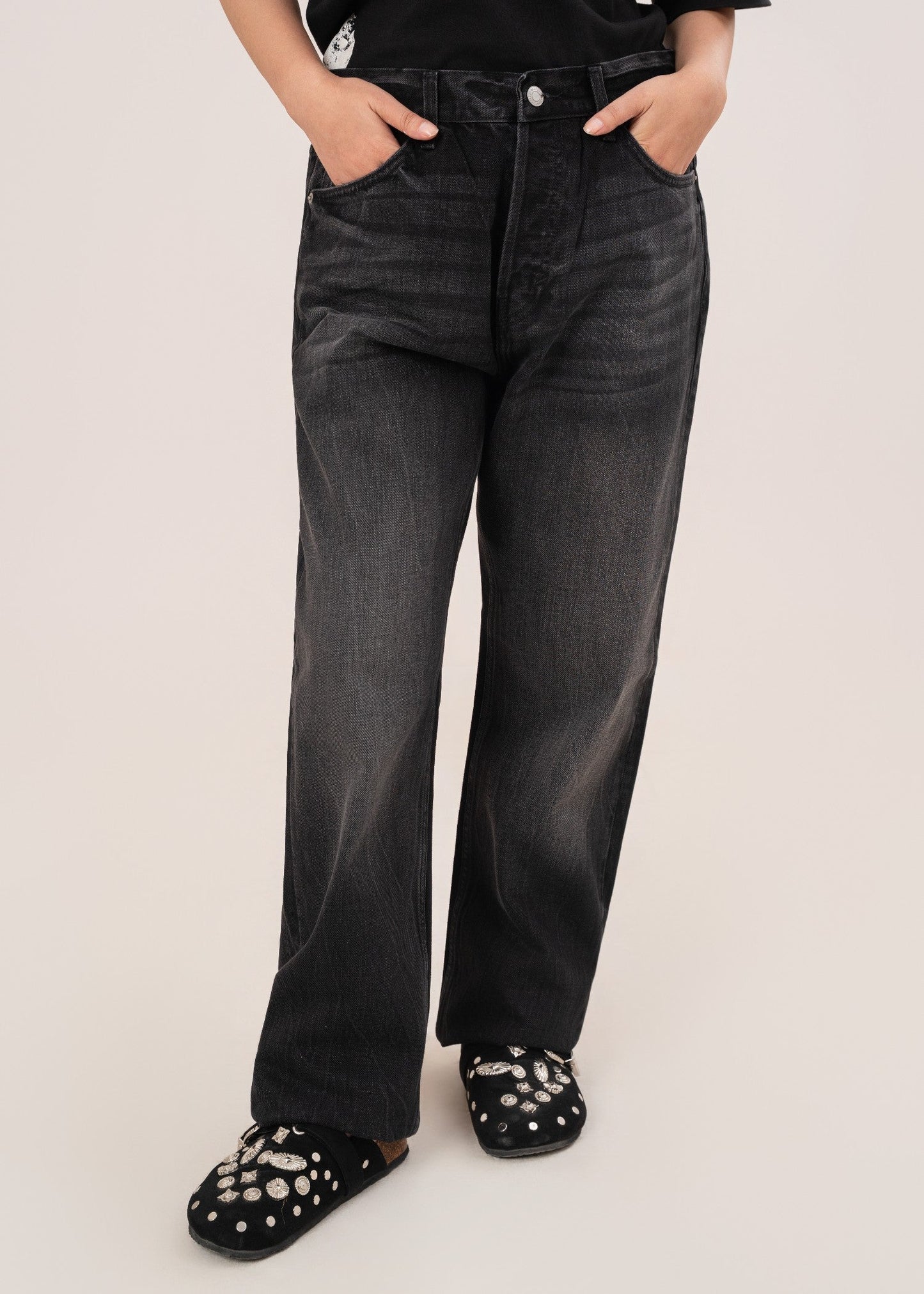 H&M-Straight Fit-US-810-BK